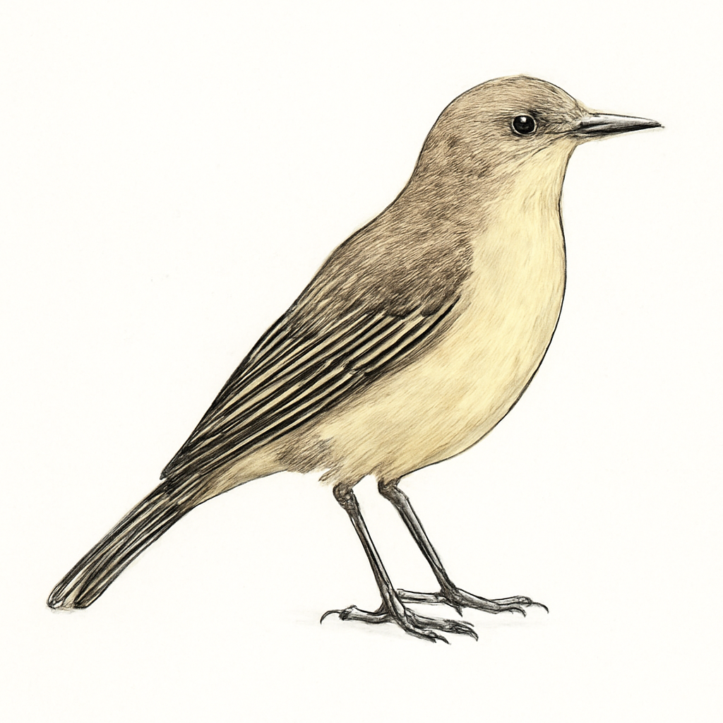 Illustration von Graslandtyrann