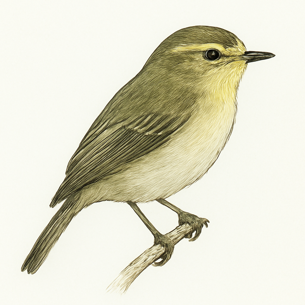Ilustración de Bienteveo Cejiamarillo