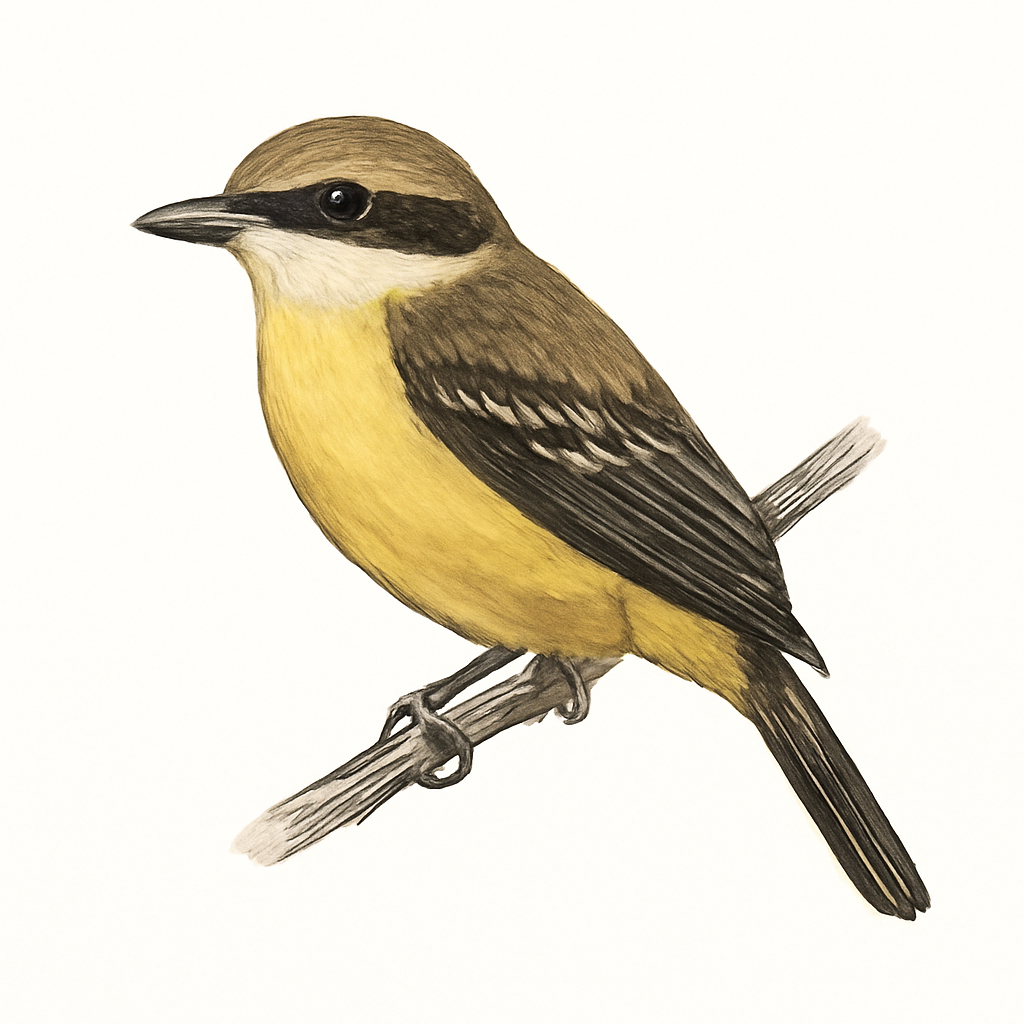 Illustration de Tyran à ventre d'or