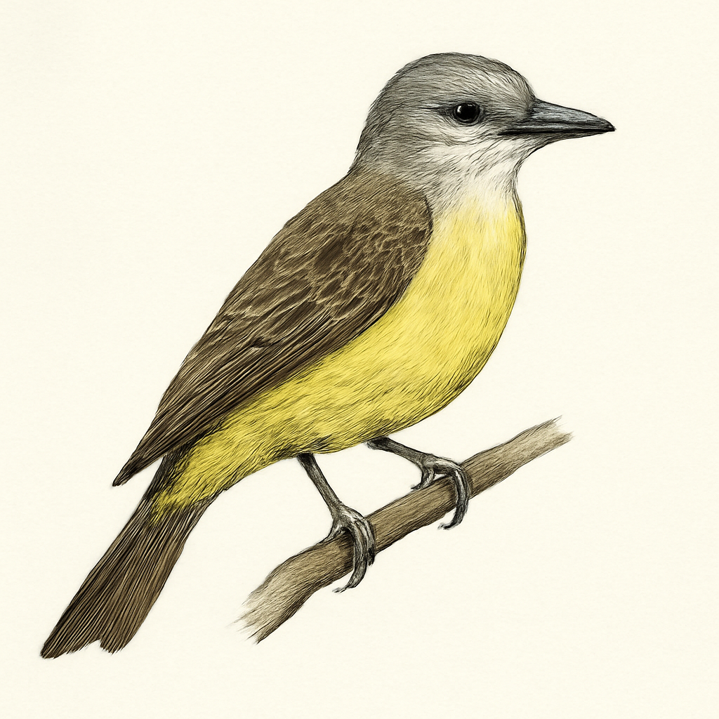 Illustrazione di Tropical Kingbird