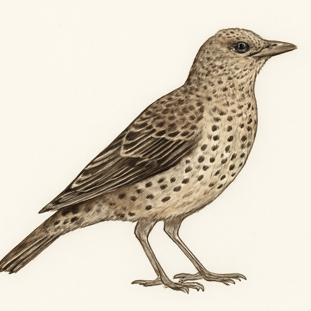 Illustration von Fleckenlaubenvogel