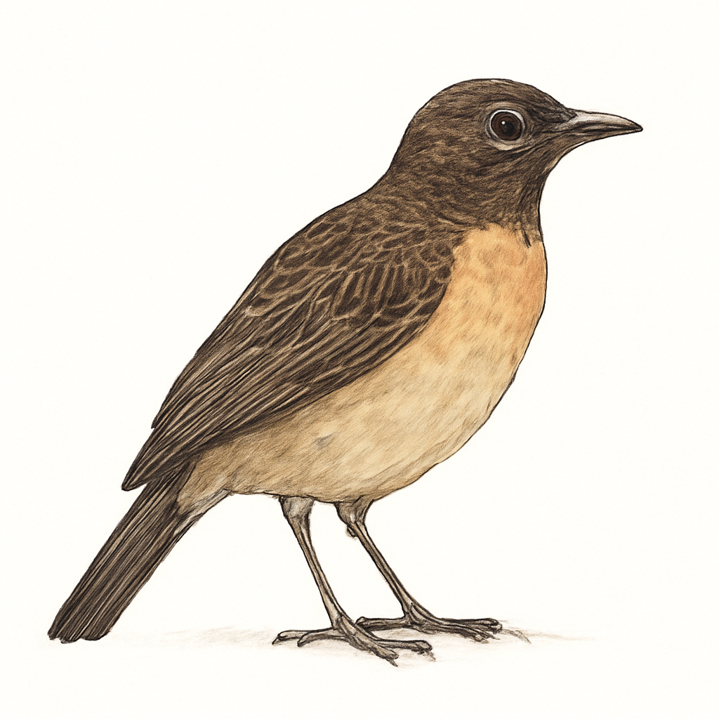 Fawn-breasted Bowerbird illustration