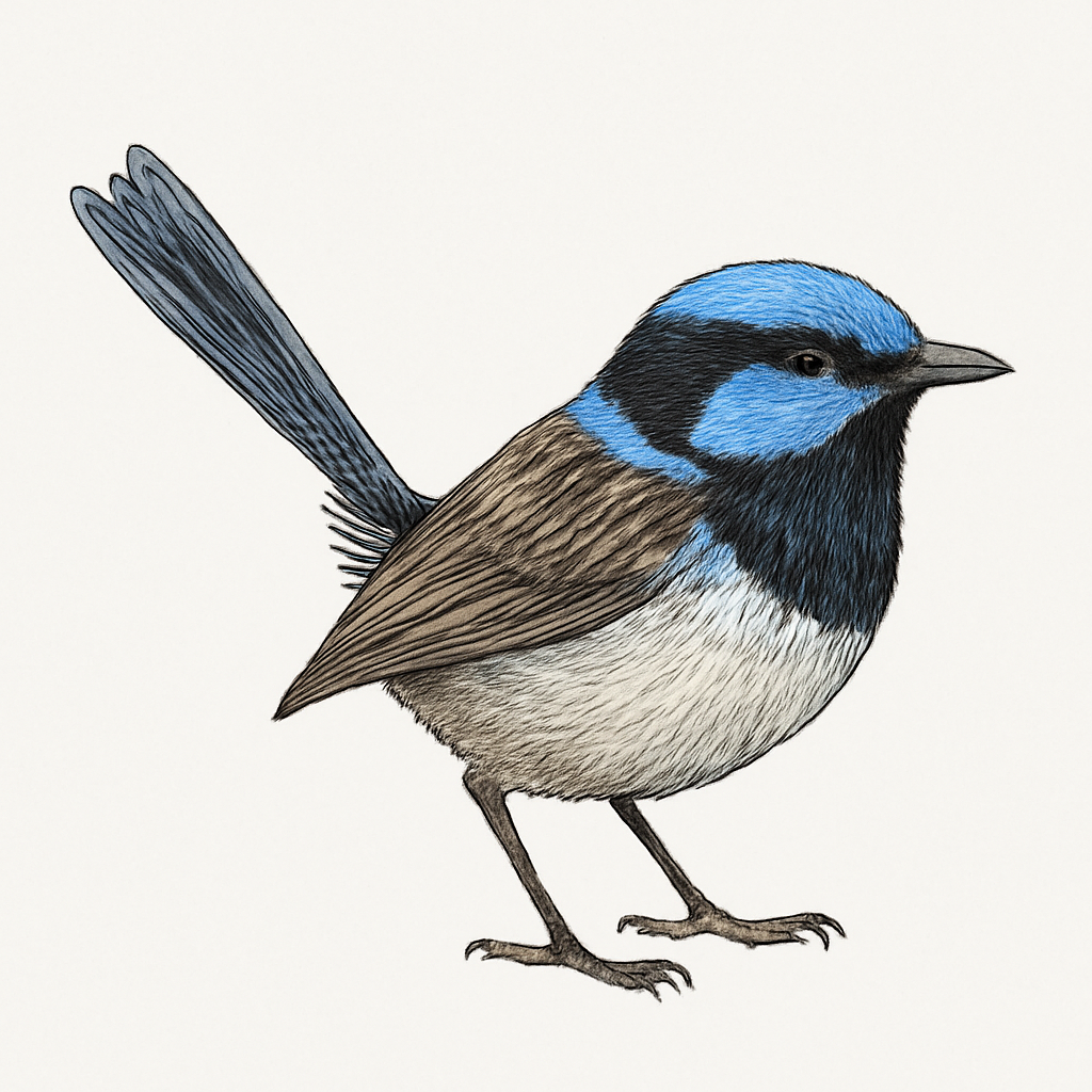Illustrazione di Lovely Fairywren