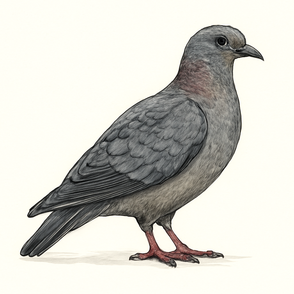 Illustratie van Westelijke bronsnekduif