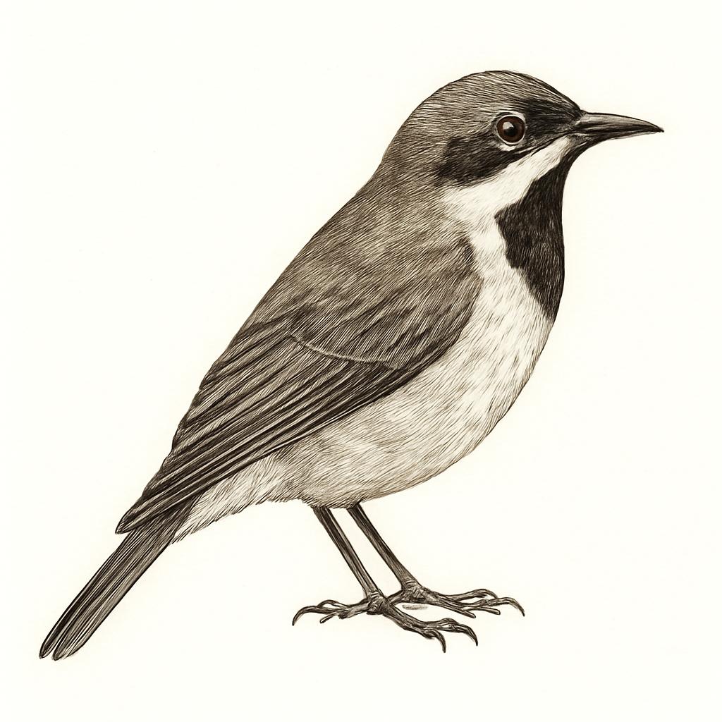 Black-throated Honeyeater illustration