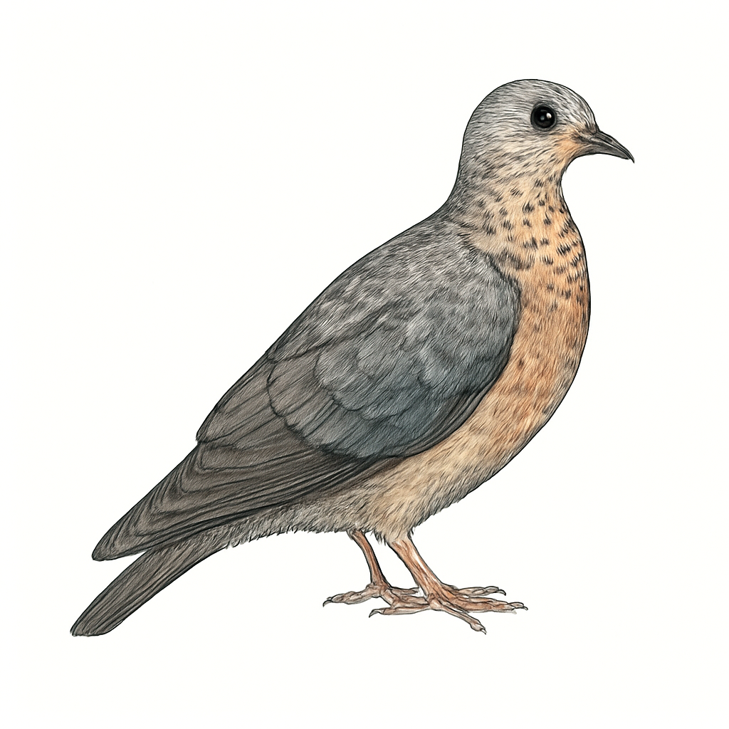 Illustration de Pigeon de Hodgson