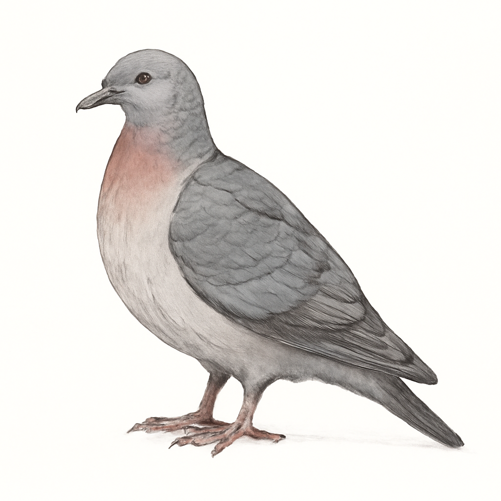Illustration de Pigeon cendré