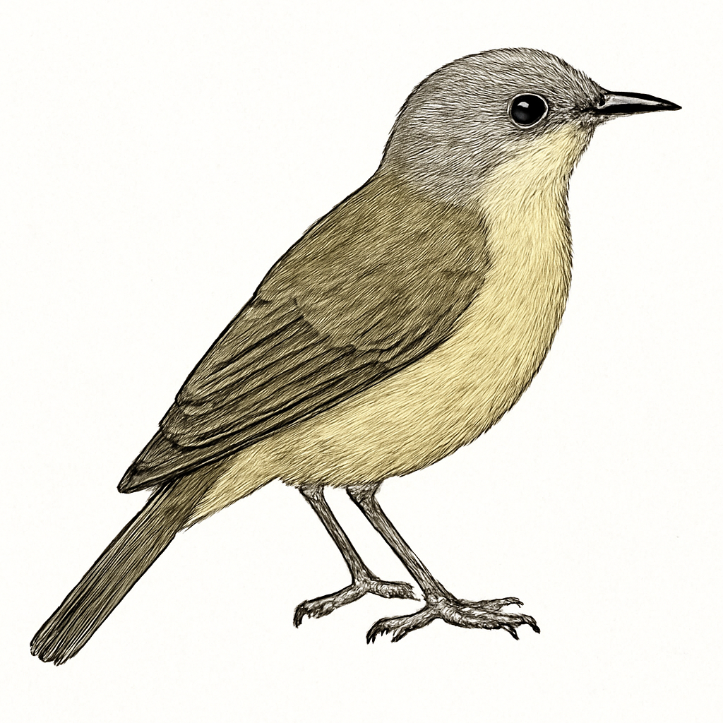Grey-headed Honeyeater illustration