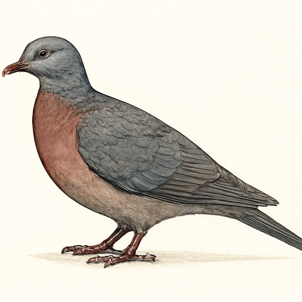 Sri Lanka Woodpigeon illustration