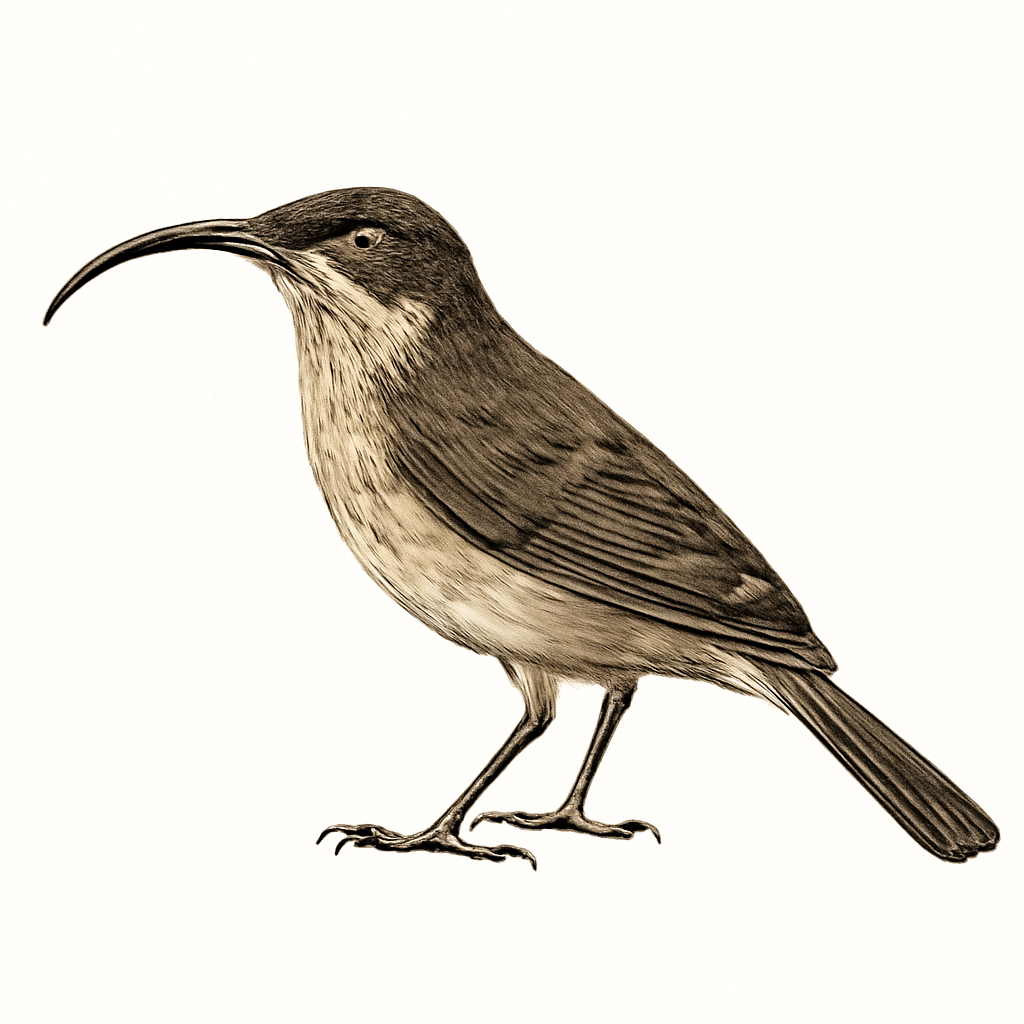 Illustration von Langschnabel-Honigfresser