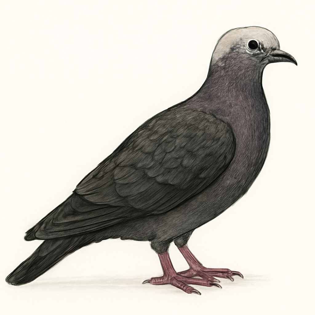 Ilustração de pale-capped pigeon