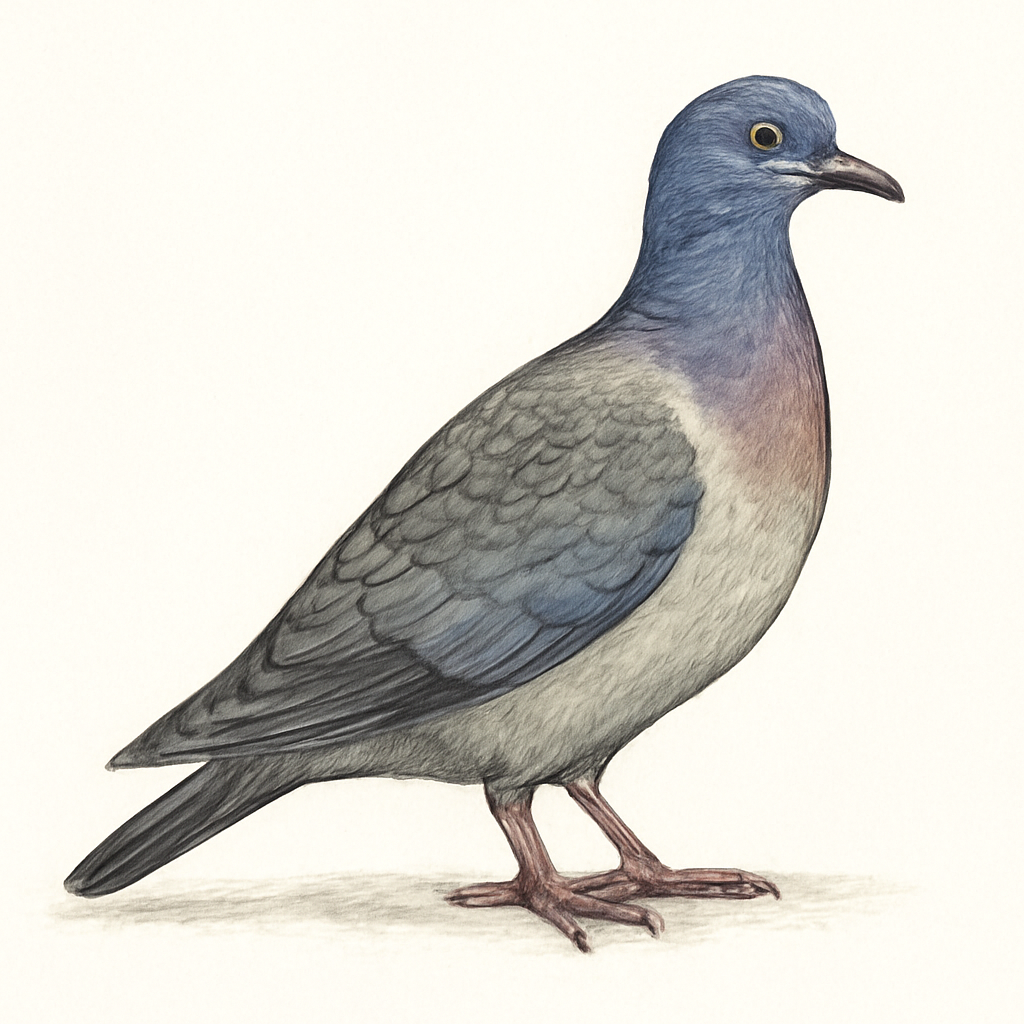 Ilustração de black wood-pigeon