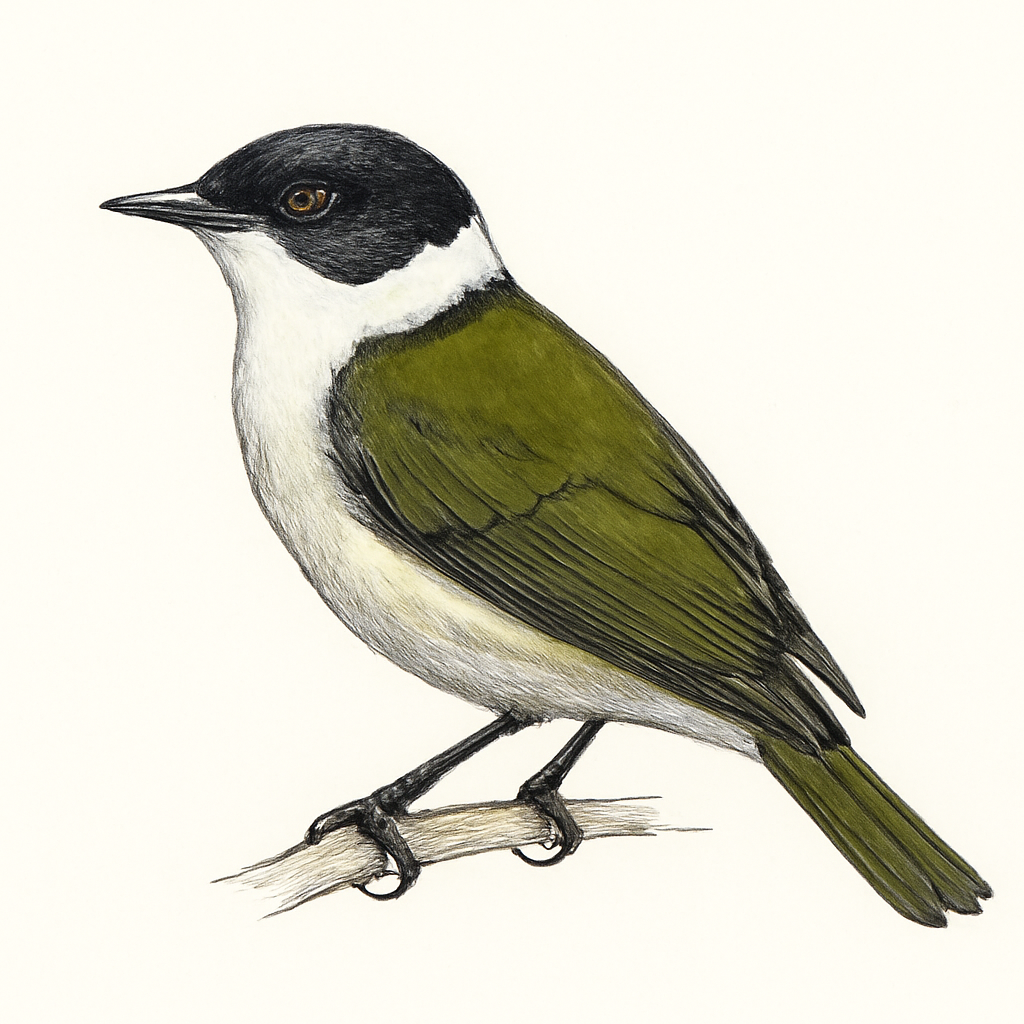 White-naped Honeyeater illustration