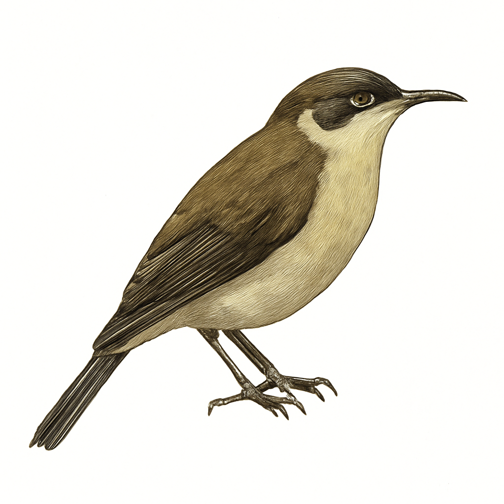 Illustrazione di Makira Honeyeater