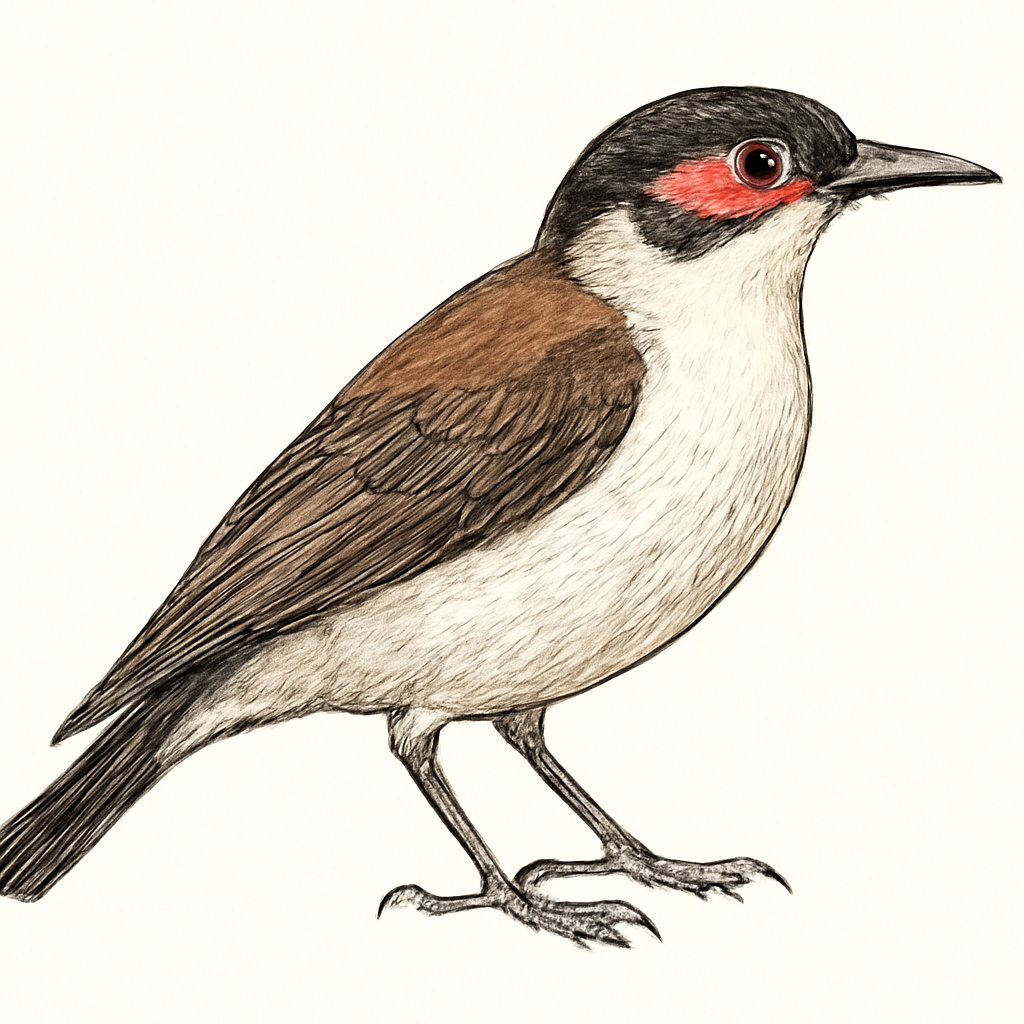 Illustrazione di Painted Honeyeater