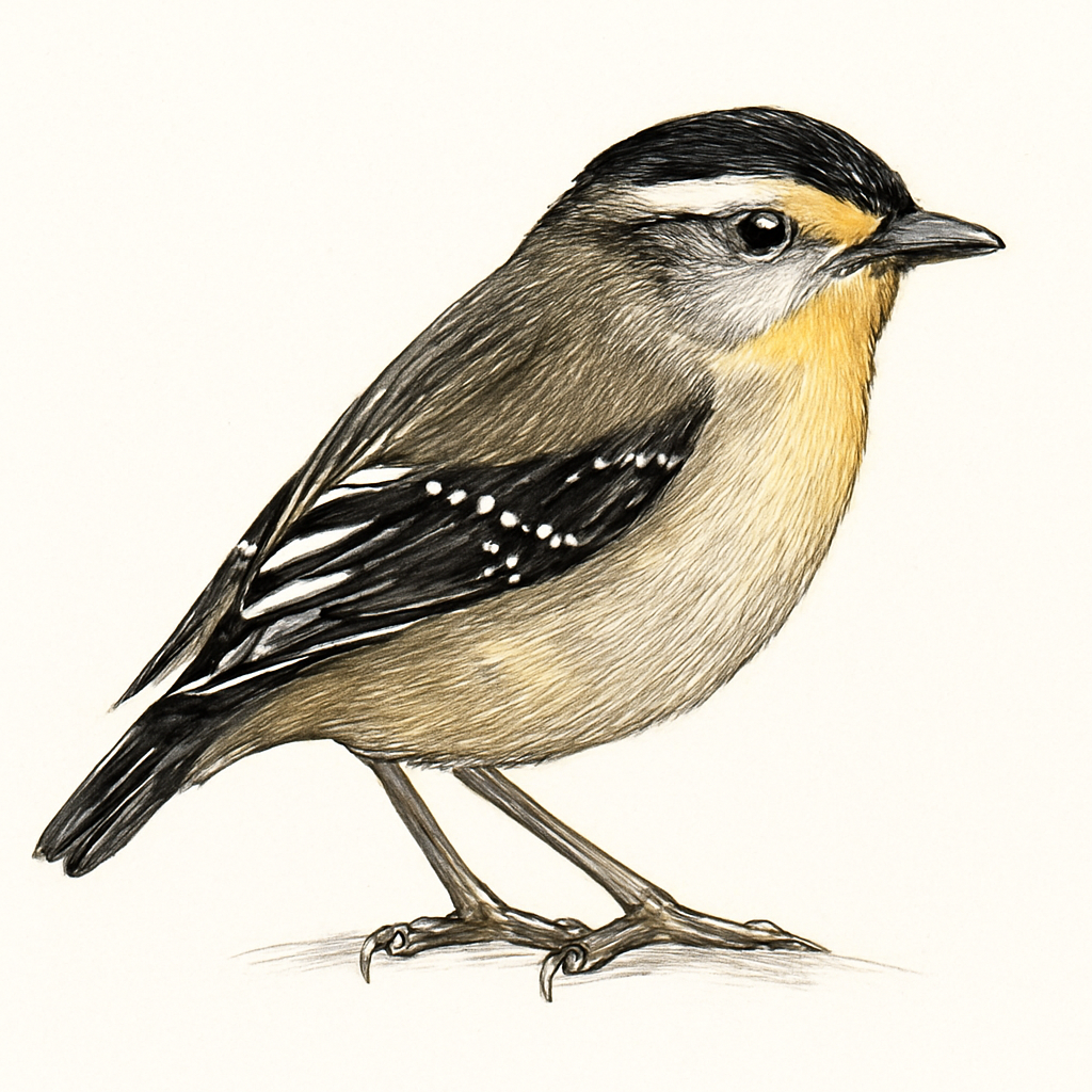 Ilustración de Pardalote Estriado