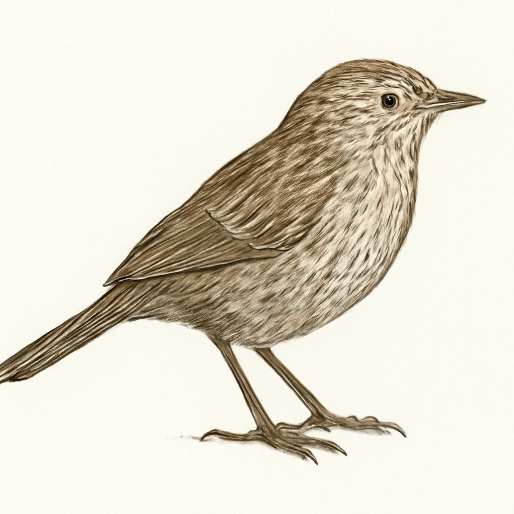 Striated Fieldwren illustration