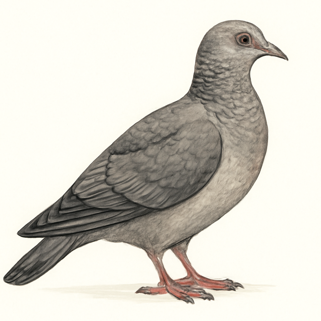 Illustratie van Roodhalsduif