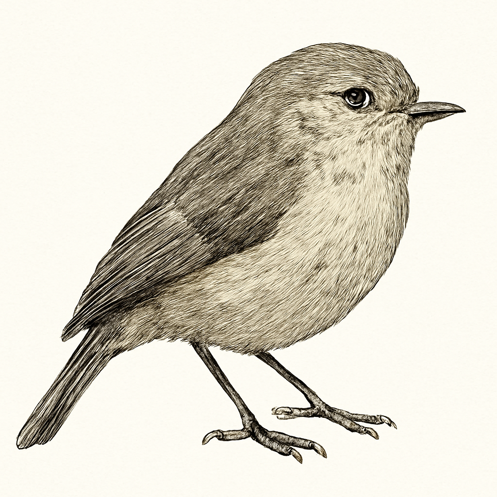 Grey Thornbill illustration