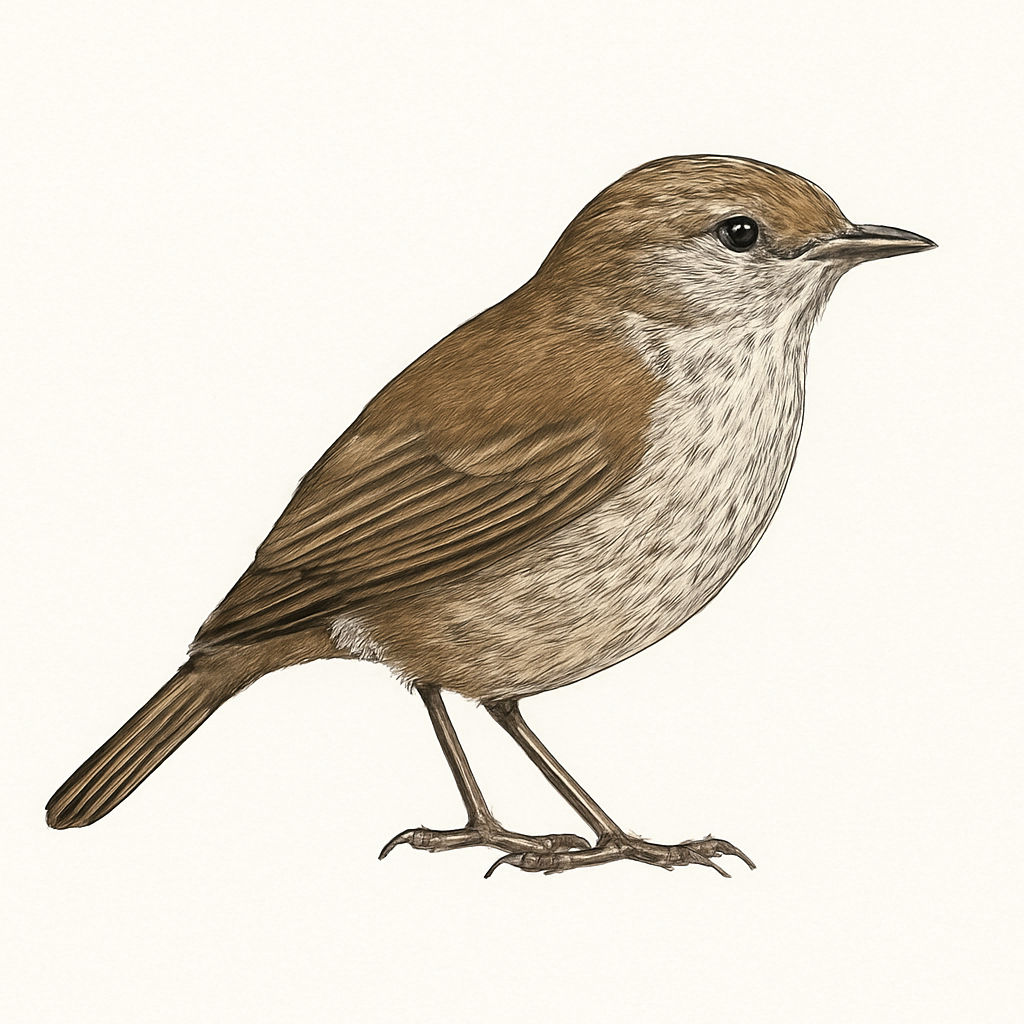 Illustration von Roststirn-Dornschnabel