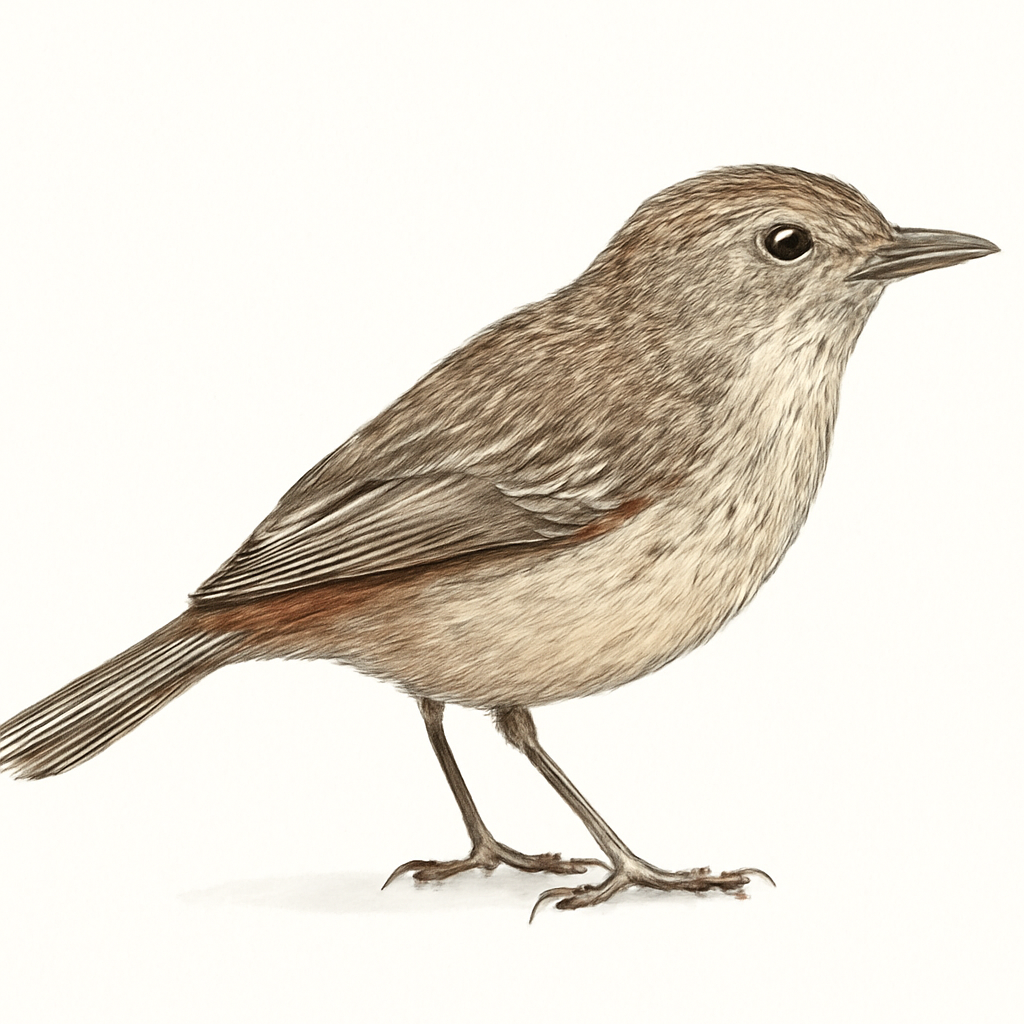 Ilustración de Acantiza Culirroja