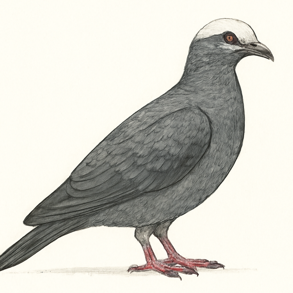 Illustrazione di White-crowned Pigeon