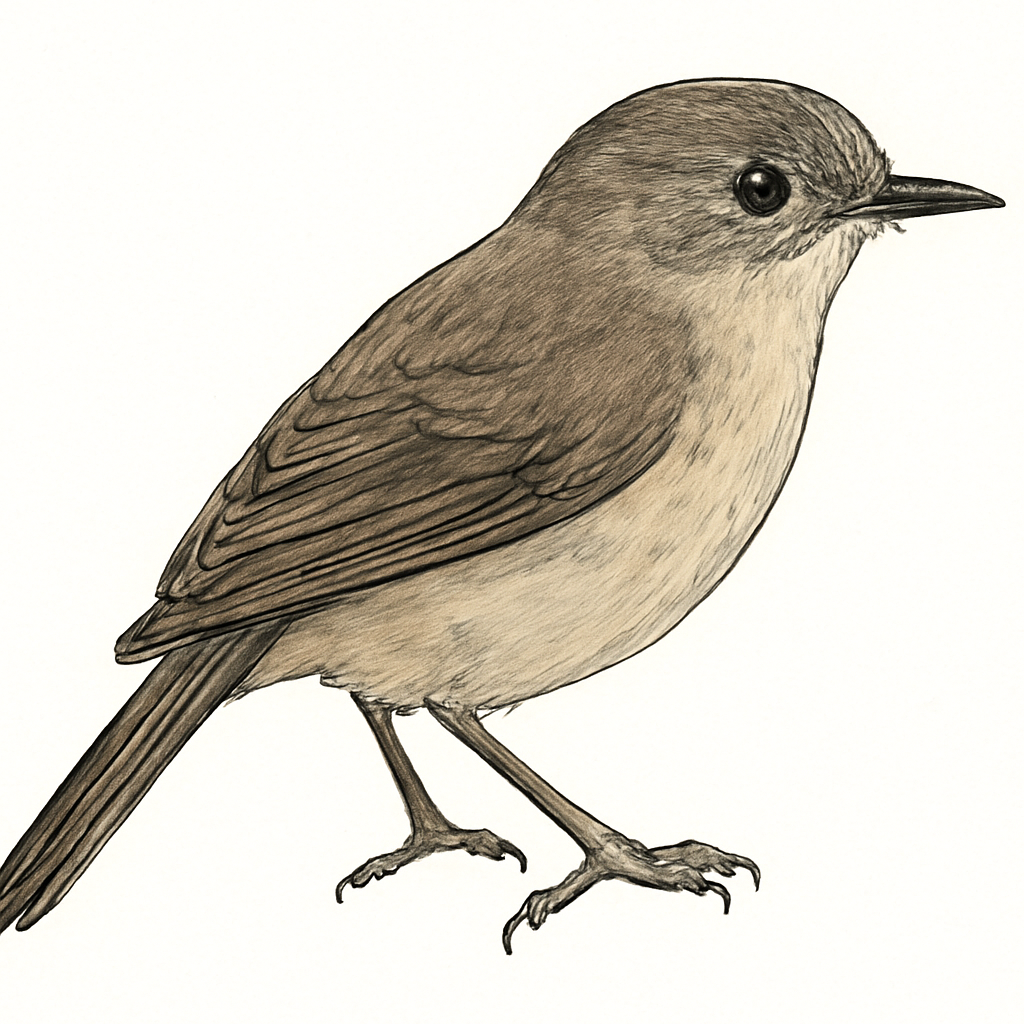 Dusky Gerygone illustration