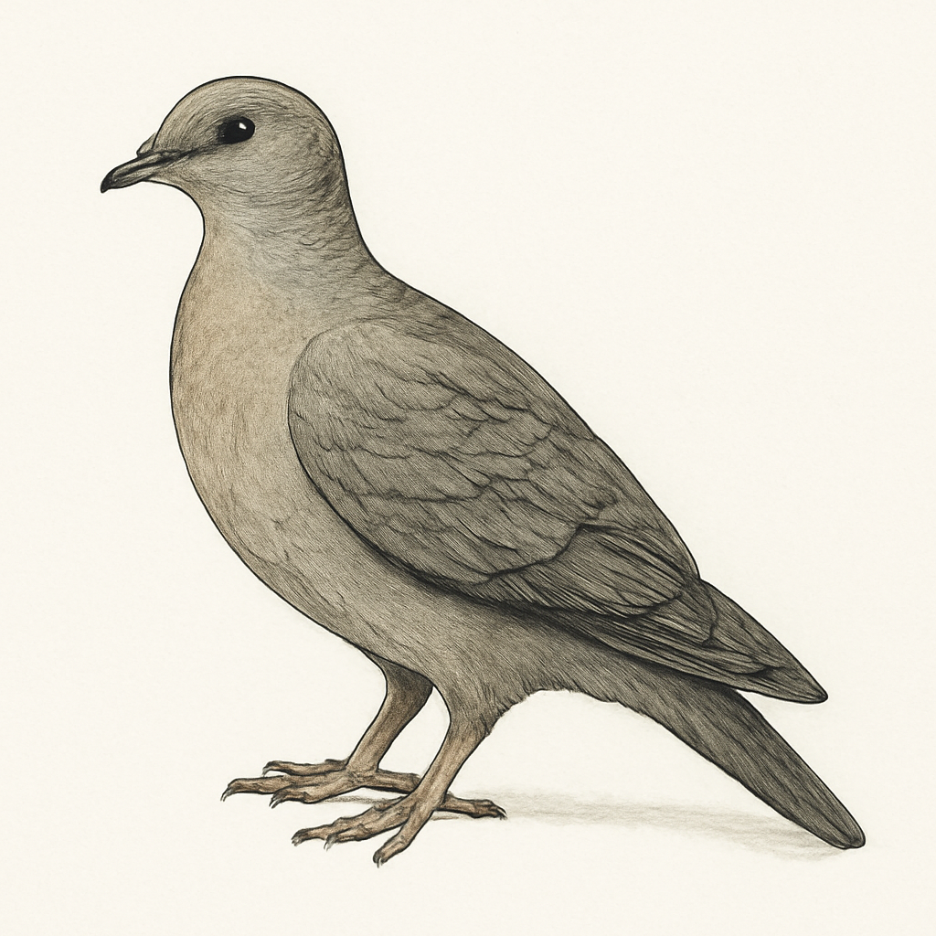 Illustrazione di Plain Pigeon