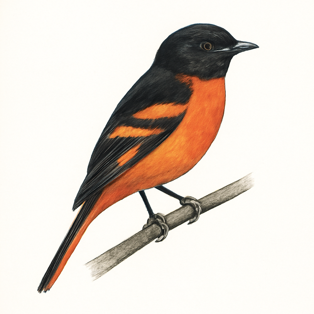 Ilustración de Minivet Encendido