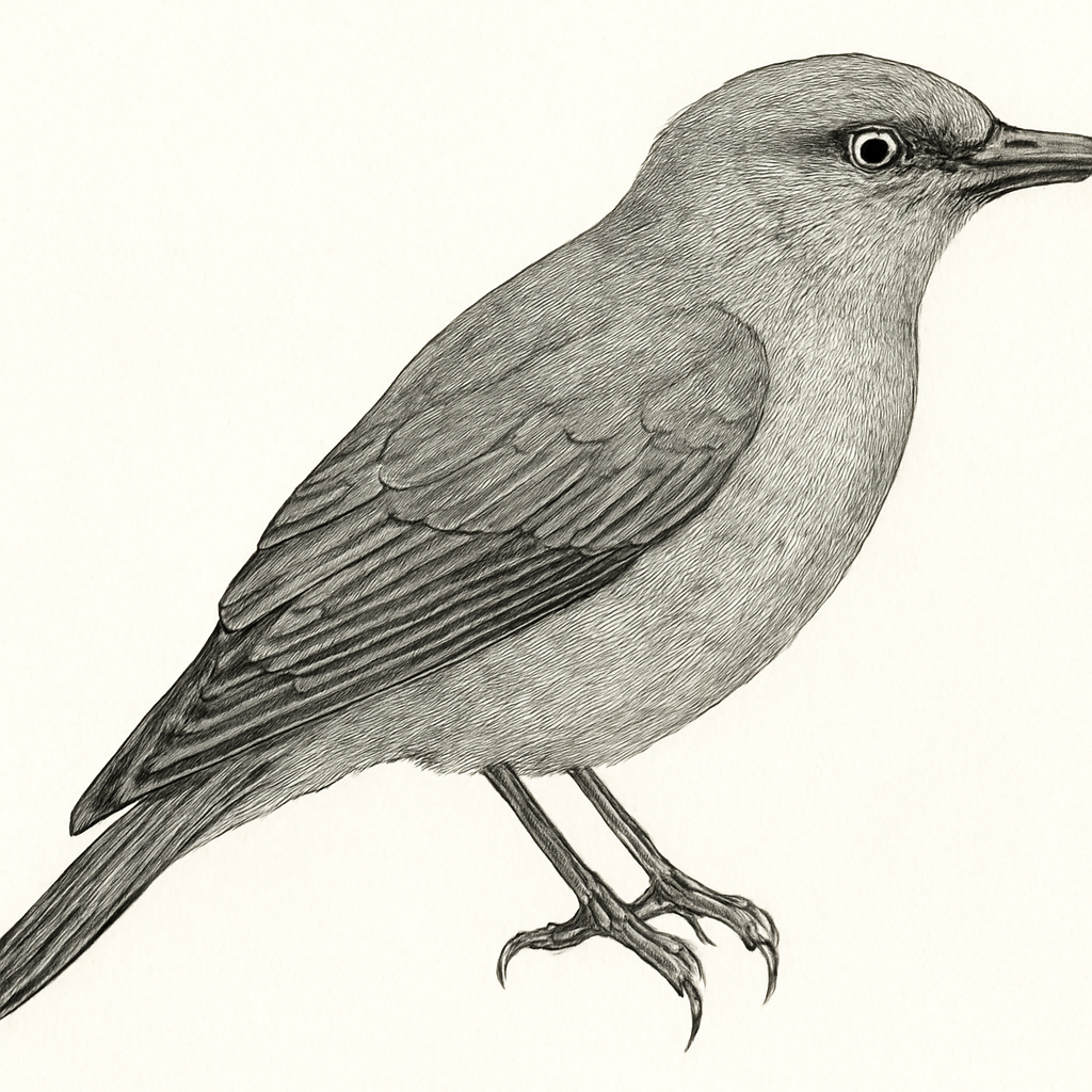 Ilustración de Oruguero Gris