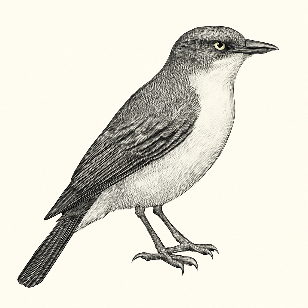 White-breasted Cuckooshrike illustration