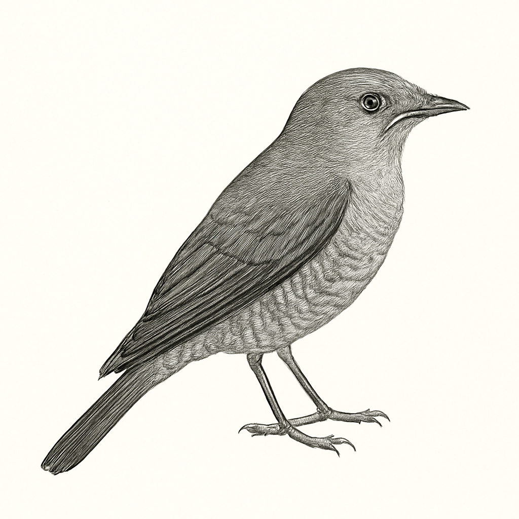 Illustrazione di Bar-bellied Cuckooshrike