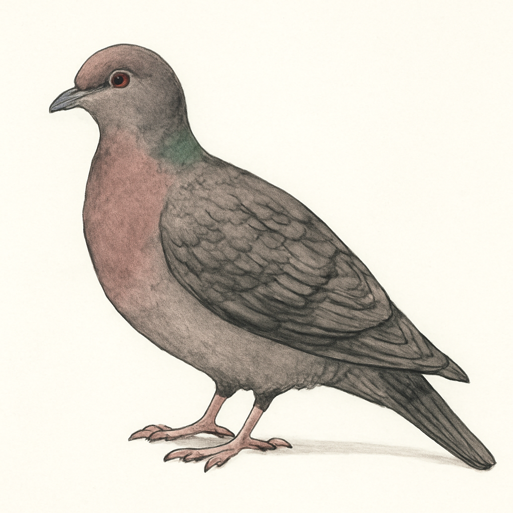 Short-billed Pigeon illustration