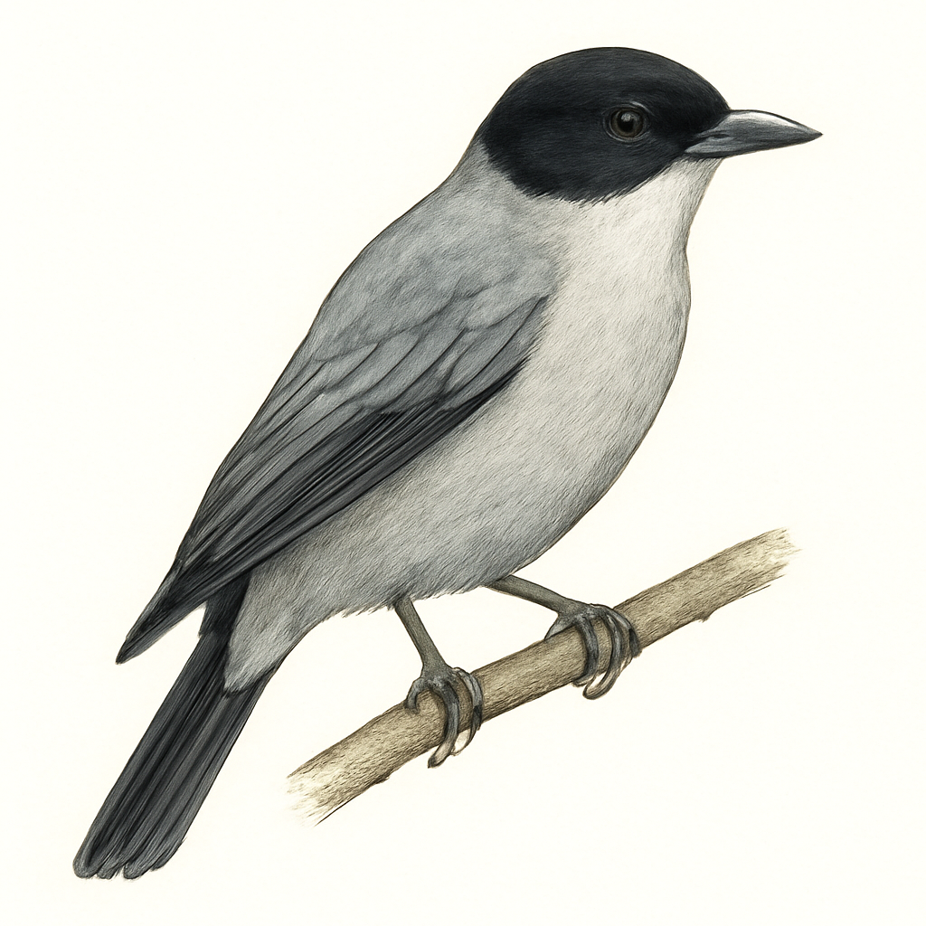 Illustrazione di Black-headed Cuckooshrike