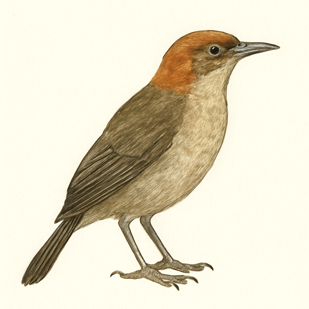 Rufous-naped Bellbird illustration