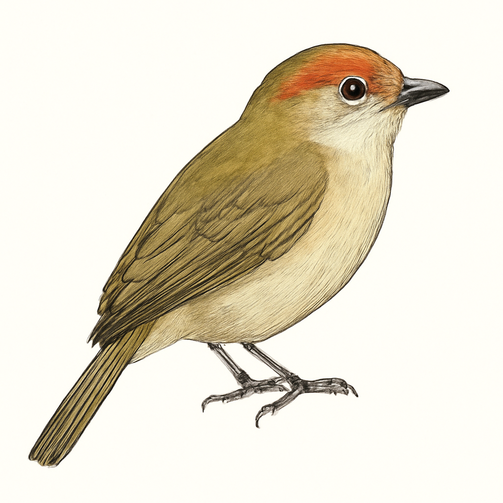 Illustration von Rostbrauenvireo