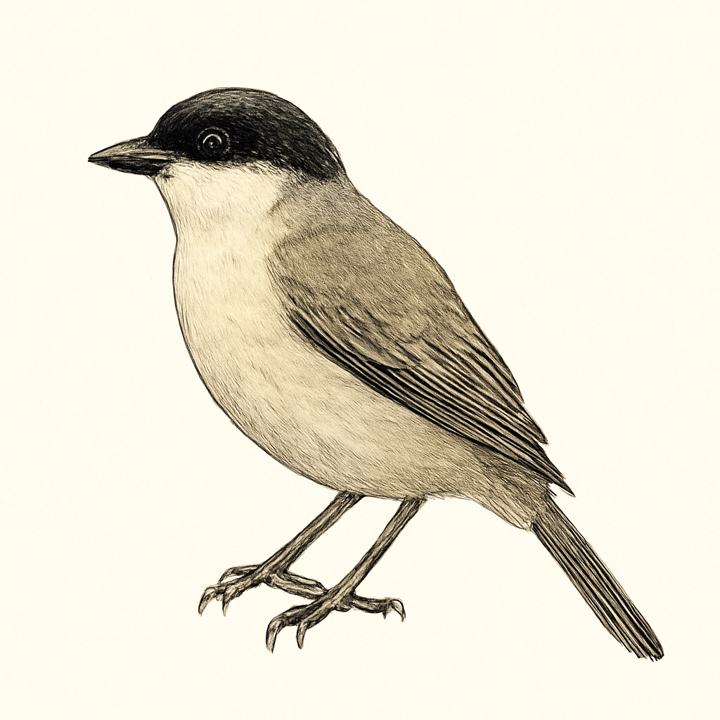 Illustration von Schwarzschnabelvireo