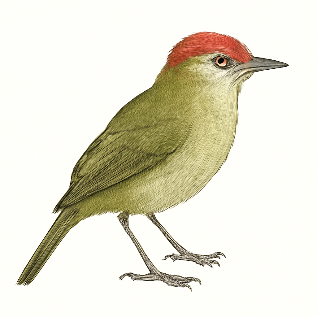 Illustration von Rostkappenvireo