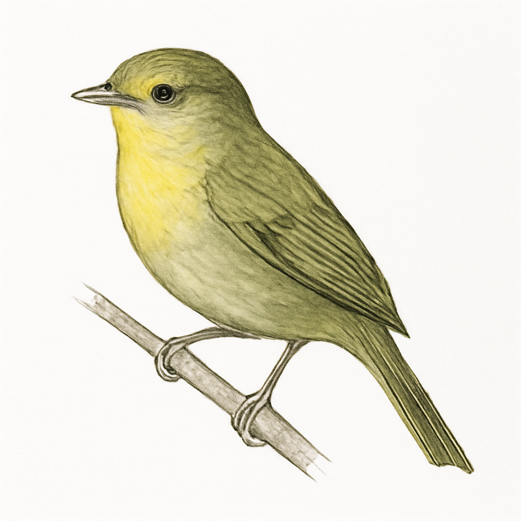 Illustratie van Citroenborstvireo