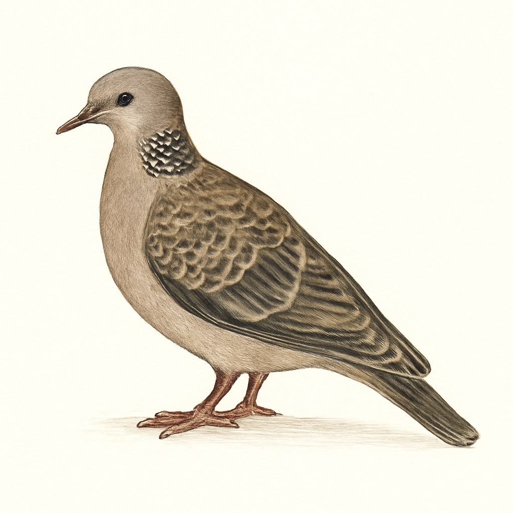 Dusky Turtle Dove illustration