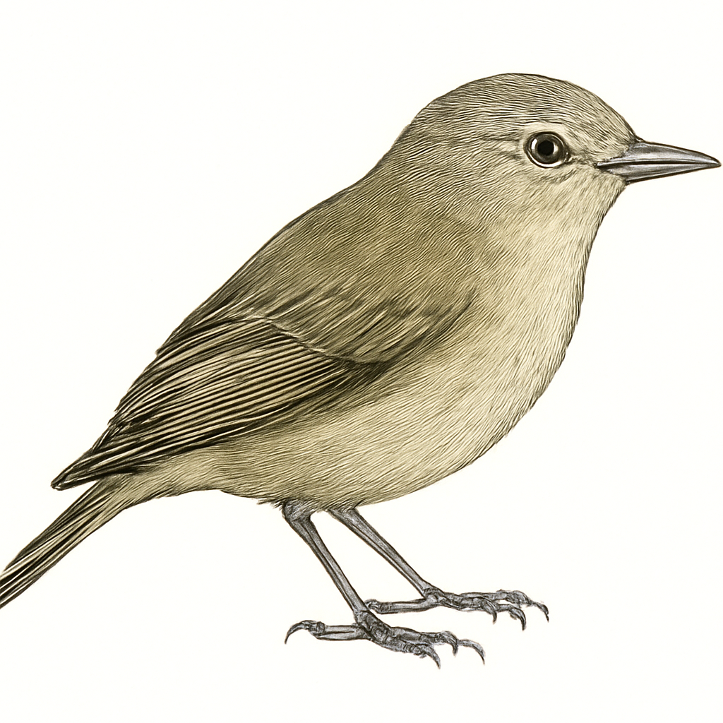 Ilustración de Vireo de Manglar