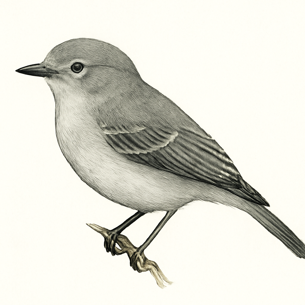 Ilustración de Vireo Gris