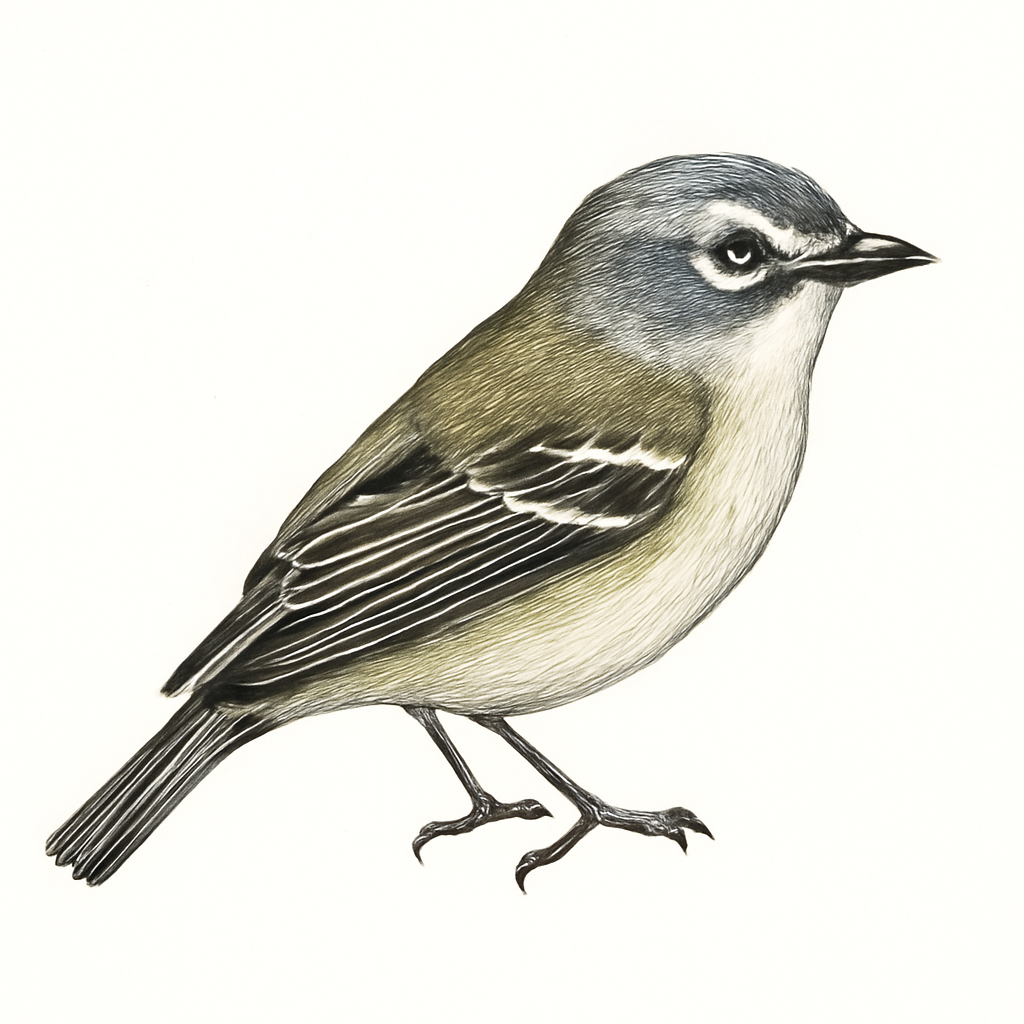 Blue-headed Vireo illustration