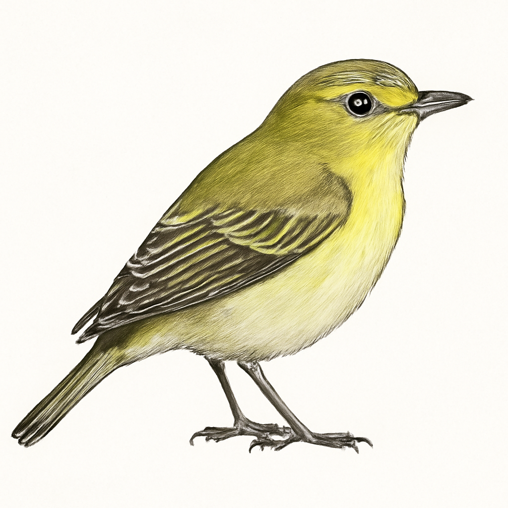 Illustrazione di Yellow-green Vireo