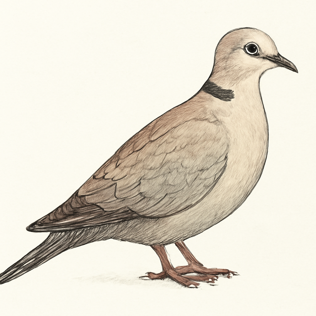 Collared Dove illustration