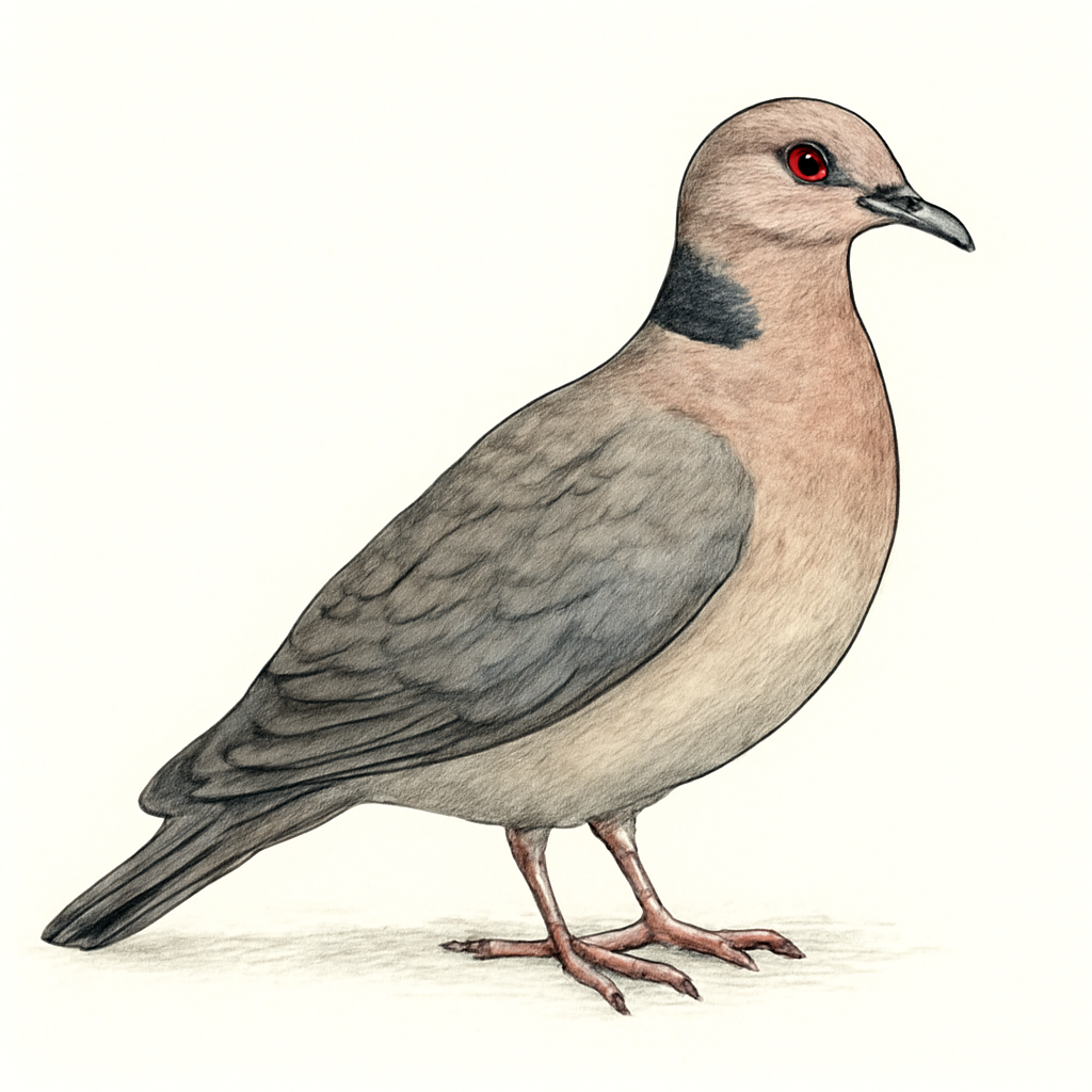Illustratie van Roodoogtortel