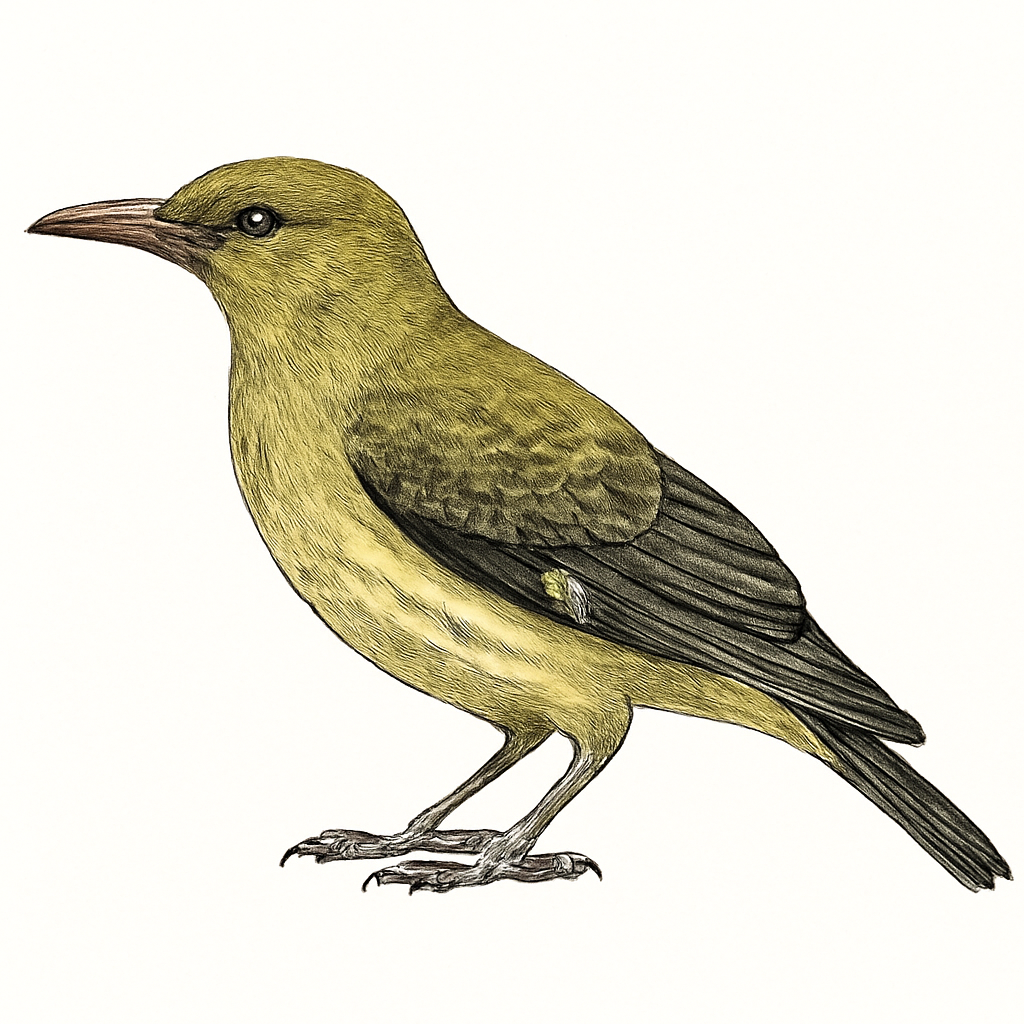 Olive-backed Oriole illustration