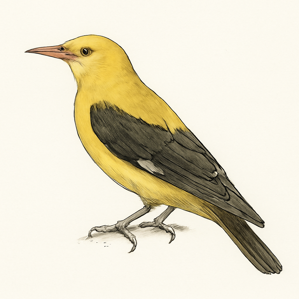 Eurasian Golden Oriole illustration