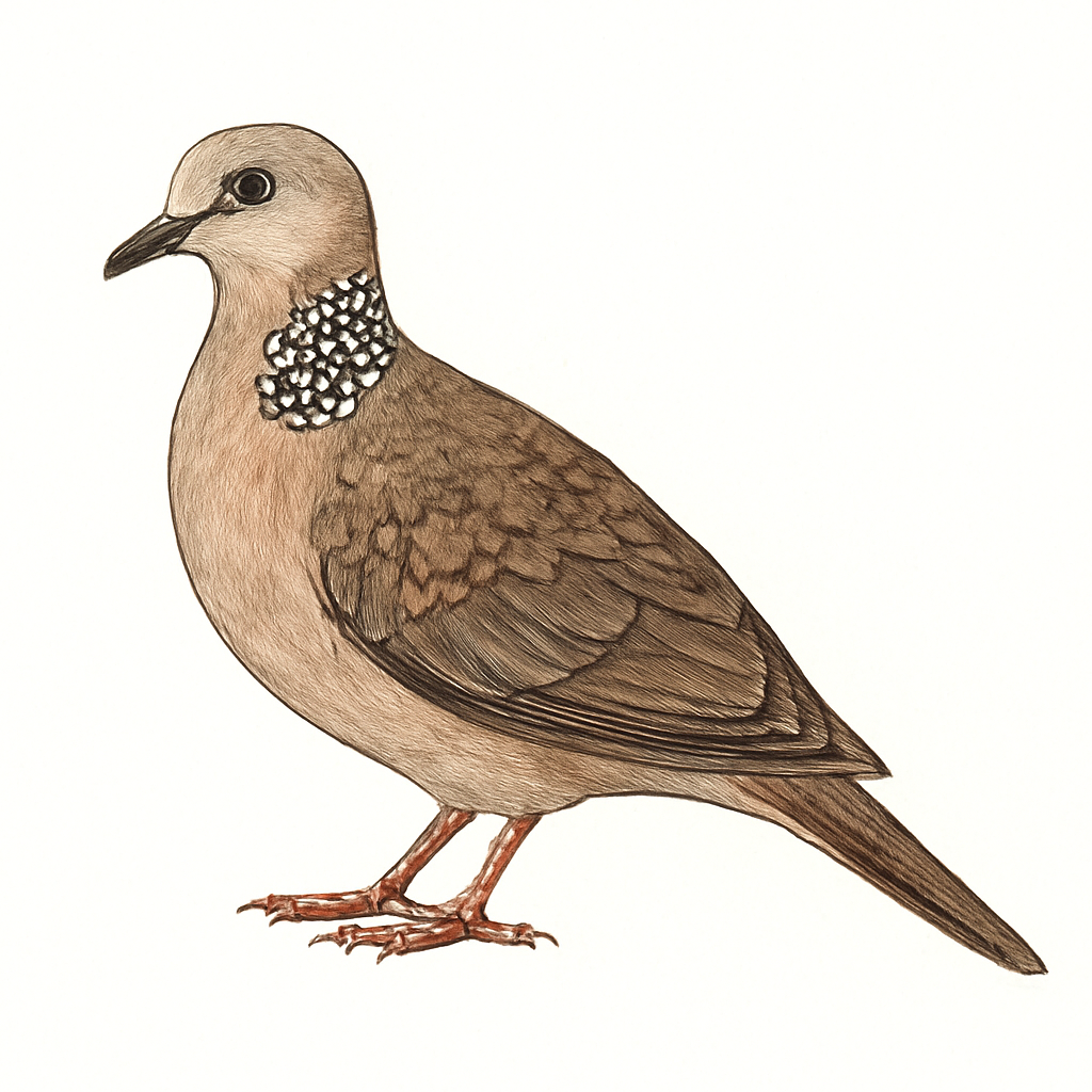 Spotted Dove illustration