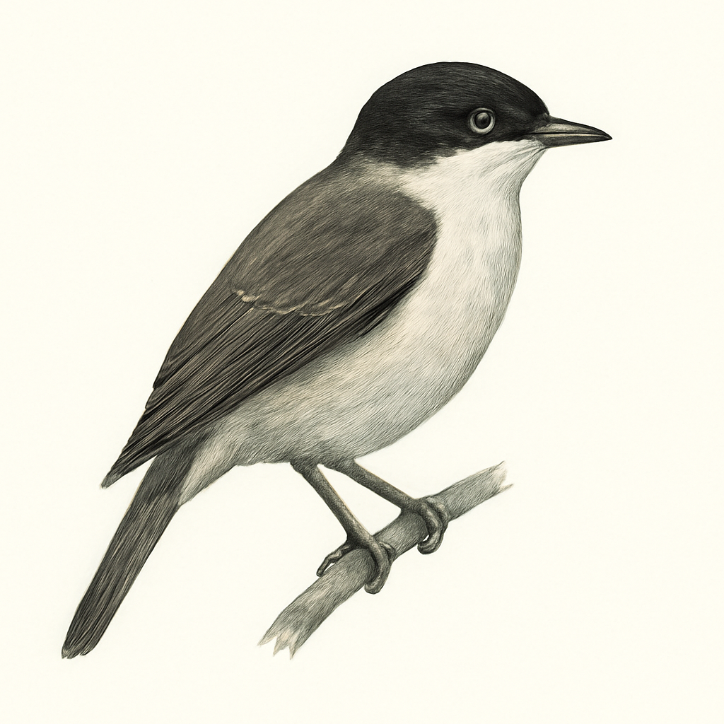 Lowland Peltops illustration